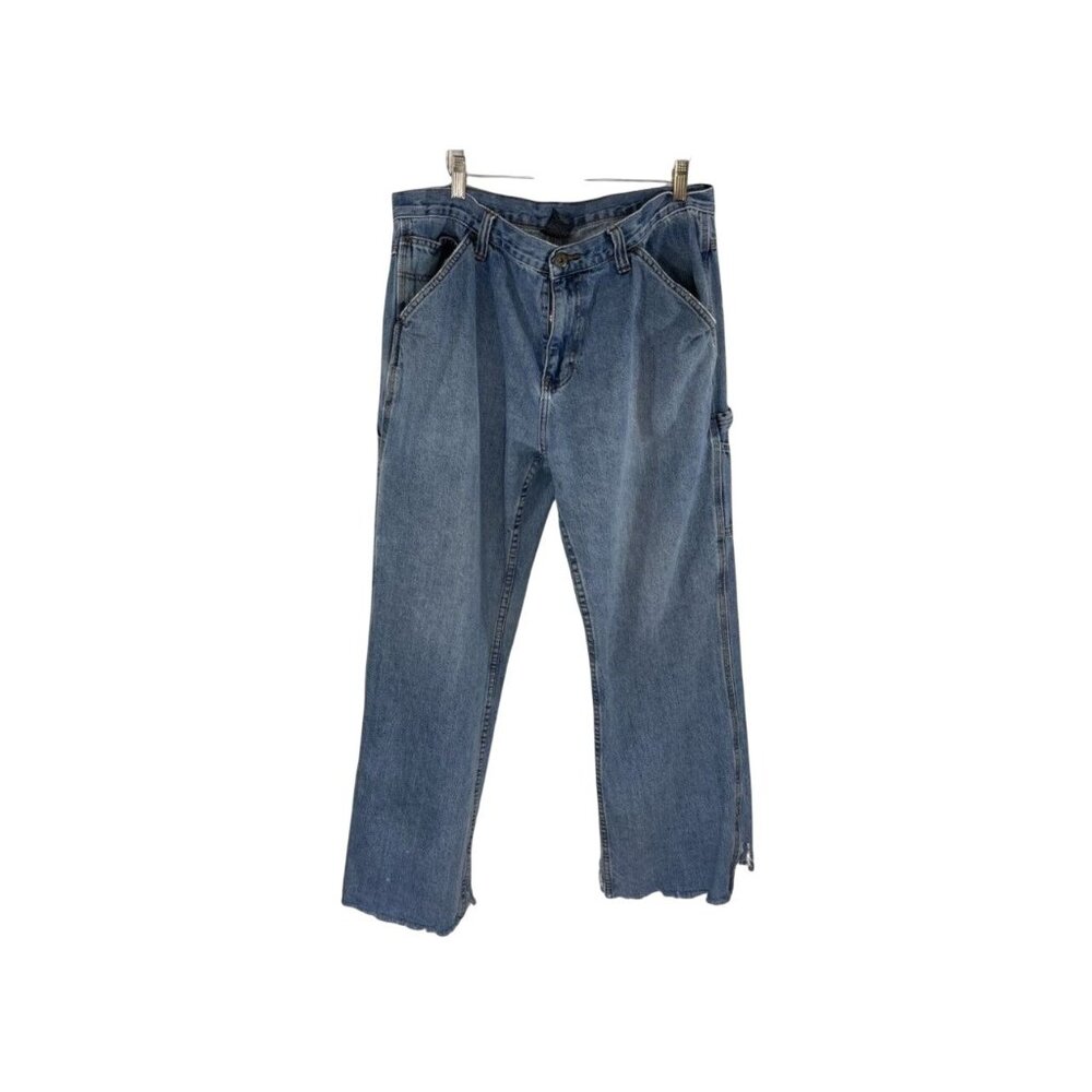 Faded Glory Carpenter Blue Jeans 36x34 Medium Wash Denim Relaxed Fit Pre-Loved